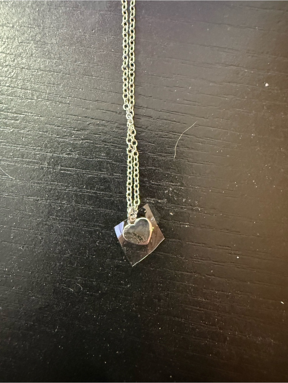 Coach Silver Tone Heart Necklace NWT - Picture 4 of 6